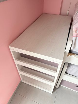 Dormitorio juvenil cama nido con cajones