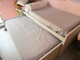 Dormitorio juvenil cama nido con cajones