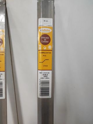 Perfil Rufete Cubre Juntas Roble Gris