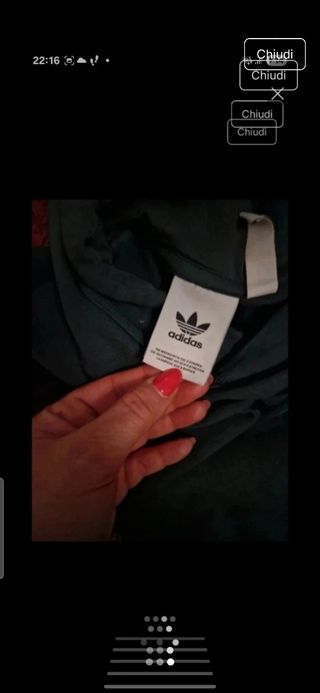 Felpa Adidas uomo grigia