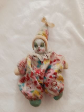 Muñeco payaso vintage 13/8 cm