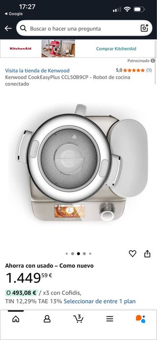 Robot Cocina Kenwood Chef Plus Platinum