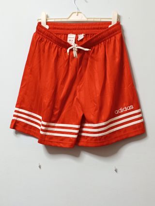 ADIDAS XL futbol shorts Vintage90s ROJO SemiNUEVOS