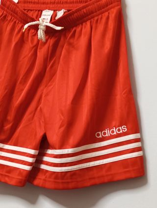 ADIDAS XL futbol shorts Vintage90s ROJO SemiNUEVOS