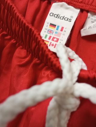 ADIDAS XL futbol shorts Vintage90s ROJO SemiNUEVOS