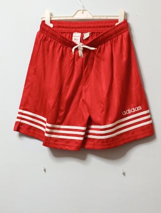 ADIDAS XL futbol shorts Vintage90s ROJO SemiNUEVOS