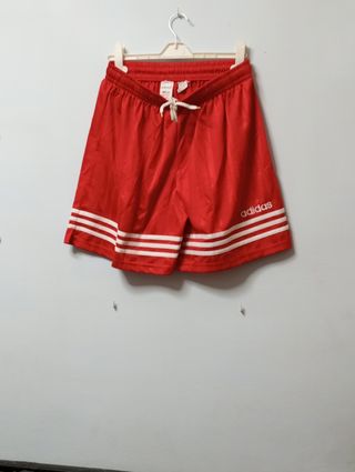 ADIDAS XL futbol shorts Vintage90s ROJO SemiNUEVOS