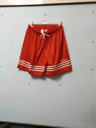 ADIDAS XL futbol shorts Vintage90s ROJO SemiNUEVOS
