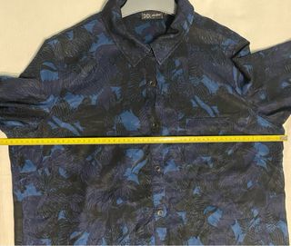Blusa Larga Didi Azul y Negra Talla L