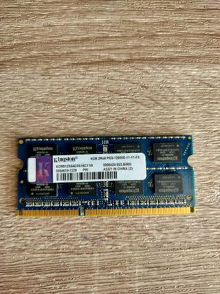 Memoria RAM Kingston DDR3 4GB 1600MHz