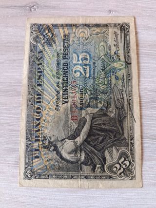 Billete 25 Pesetas Banco de España 1906