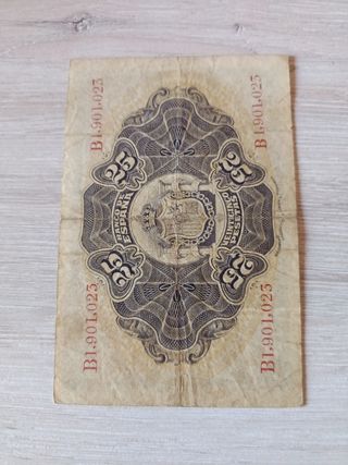 Billete 25 Pesetas Banco de España 1906