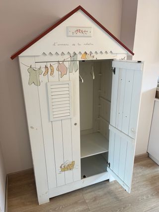 Armario infantil madera hecho a mano