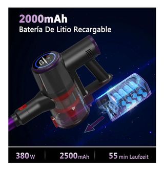 Aspirador sin Cable 380W 30000Pa