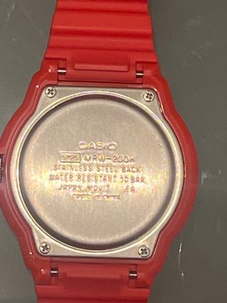 Reloj Casio Rojo