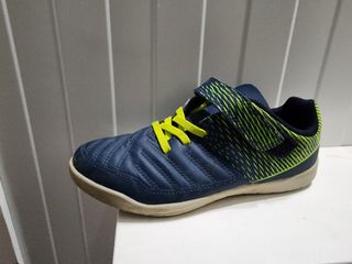 Zapatillas fútbol sala niño azul/verde