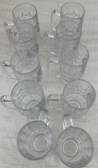 10 Vasos Cerveza Vintage Moretti Sans Souci