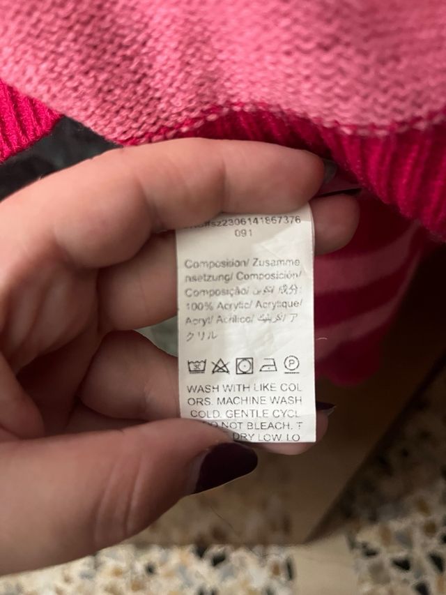 Felpa a righe multicolor