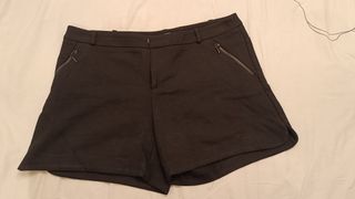 Pantalón corto negro Talla L mujer Marca Promod