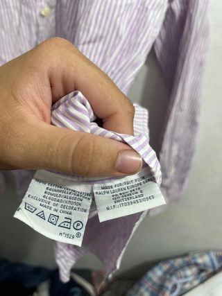 ¡¡OFERTA!! Talla M Camisa Ralph Lauren Rayas Rosas