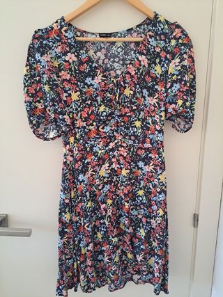 Vestido floral Oysho multicolor