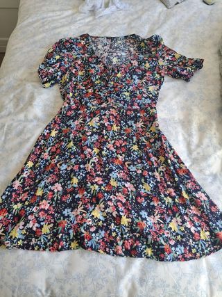Vestido floral Oysho multicolor