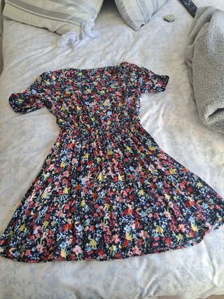 Vestido floral Oysho multicolor