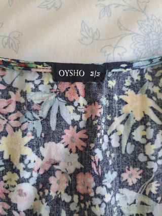 Vestido floral Oysho multicolor
