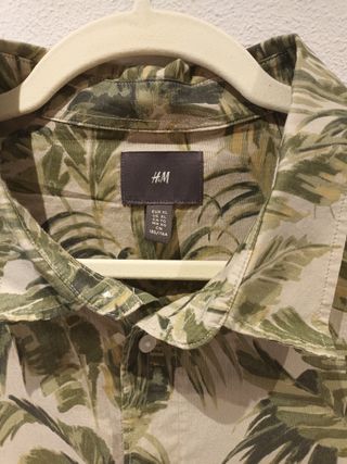 Camisa H&M Estampada Talla XL