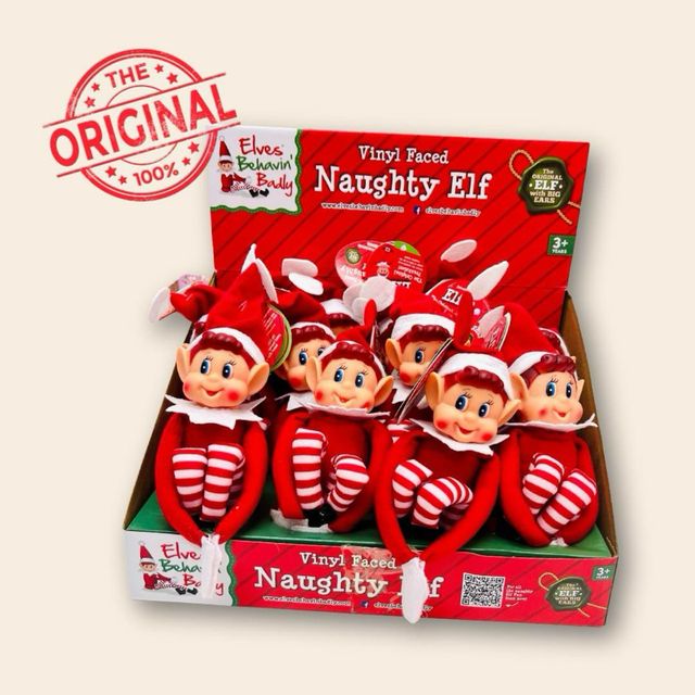 Pack 12 Elfos Traviesos Navideños 30cm