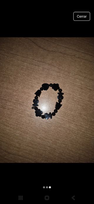 Pulsera Tous Negra Elástica