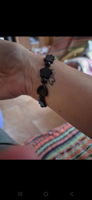 Pulsera Tous Negra Elástica