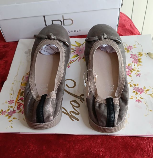 Bailarinas bronce elegantes talla 39