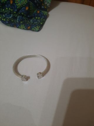Pulsera Tous Oso Plata y Cadena