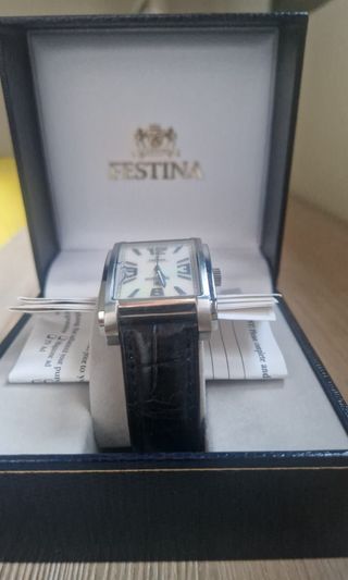 Reloj Festina F16080 hombre, plateado y negro