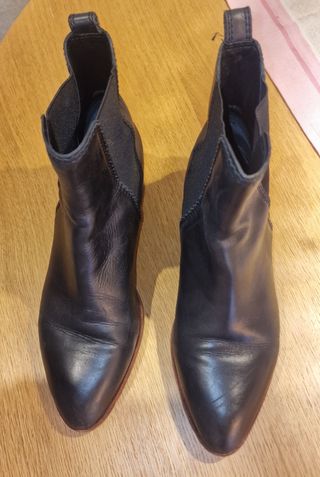 Botín Uterqüe Negro Talla 38