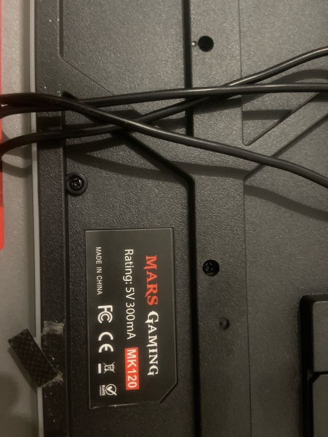 Teclado Gaming Mars Gaming Negro