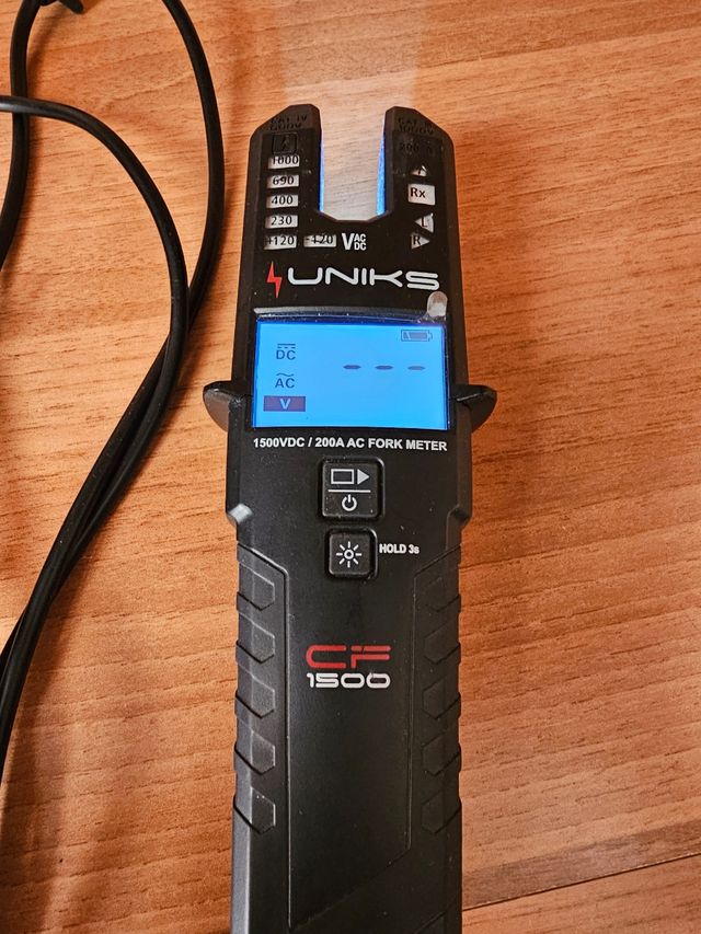 Uniks CF1500 1500VDC/200A AC Fork Meter