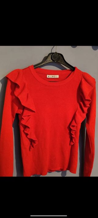 Jersey Kling Rojo con Volantes