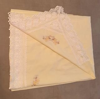 Sábanas Vintage Cama 135 Amarillas