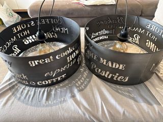 Pack de dos lámparas estilo gourmet