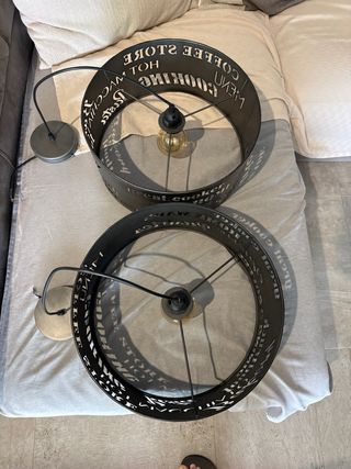 Pack de dos lámparas estilo gourmet