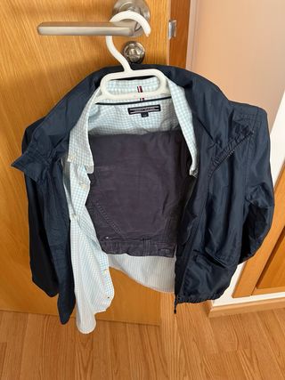 Conjunto Tommy Hilfiger: Cazadora, Camisa y Pantal