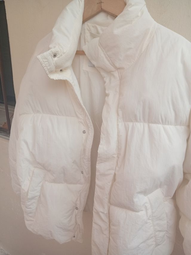 Cazadora blanca acolchada
