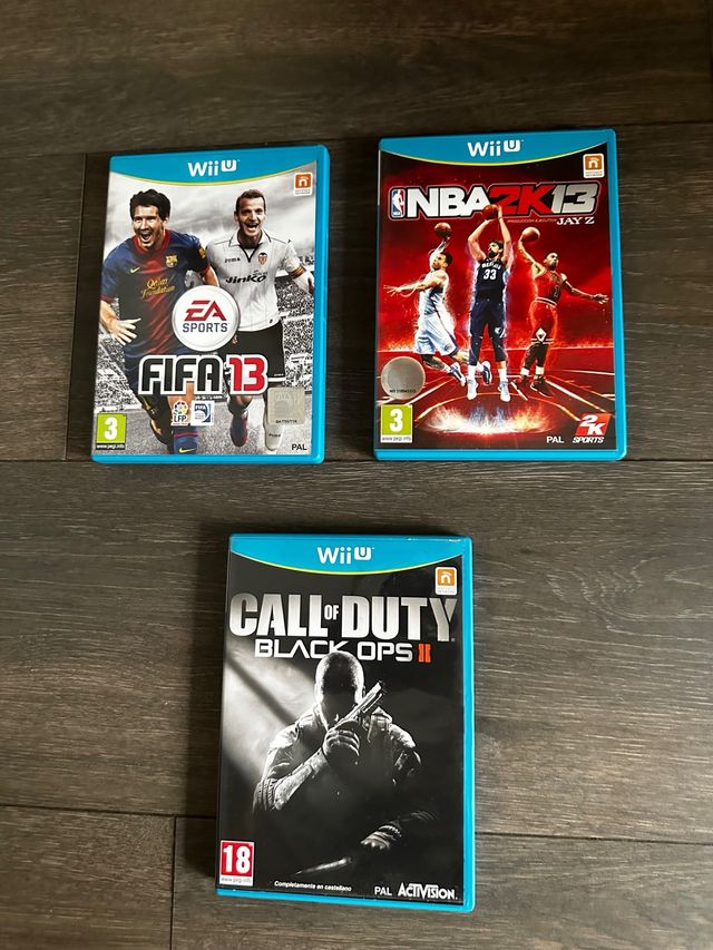 Pack 3 Juegos Wii U: FIFA 13, NBA 2K13, CoD
