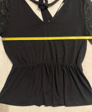 Top Negro Manga Larga About You Talla M