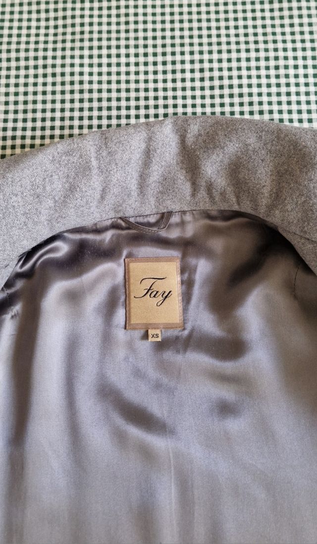 Fay cappotto Romantic Coat lana grigio
