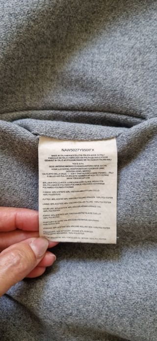 Fay cappotto Romantic Coat lana grigio