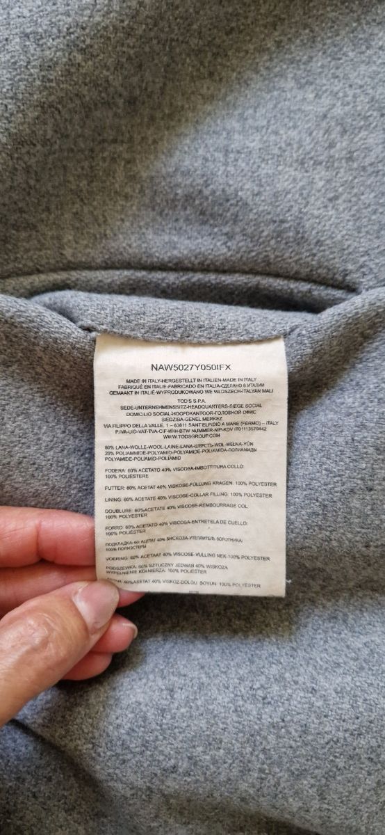 Fay cappotto Romantic Coat lana grigio