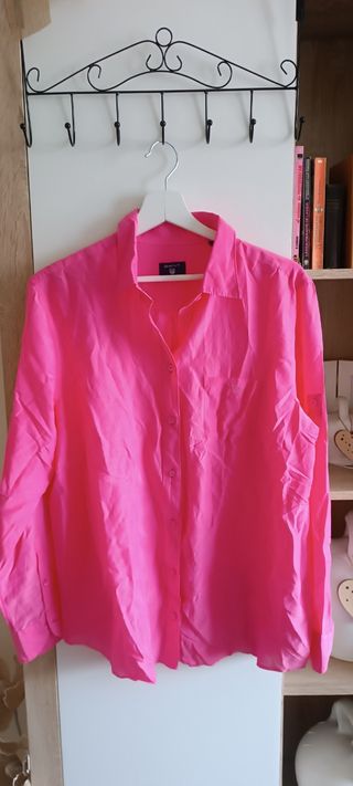 Camisa Gant Mujer Talla 44 Rosa